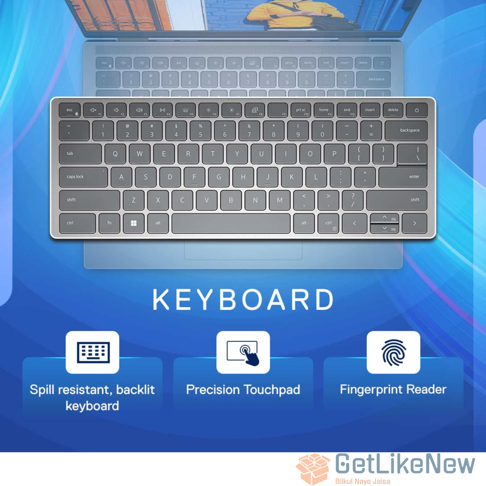 Dell Inspiron 7420 2-in-1, Intel i3-1215U, 8GB RAM, 512GB SSD, 14" FHD+ Touch, Active Pen, Win 11, MSO'21, Backlit KB, Platinum Silver, 1.57kg - Get Like New