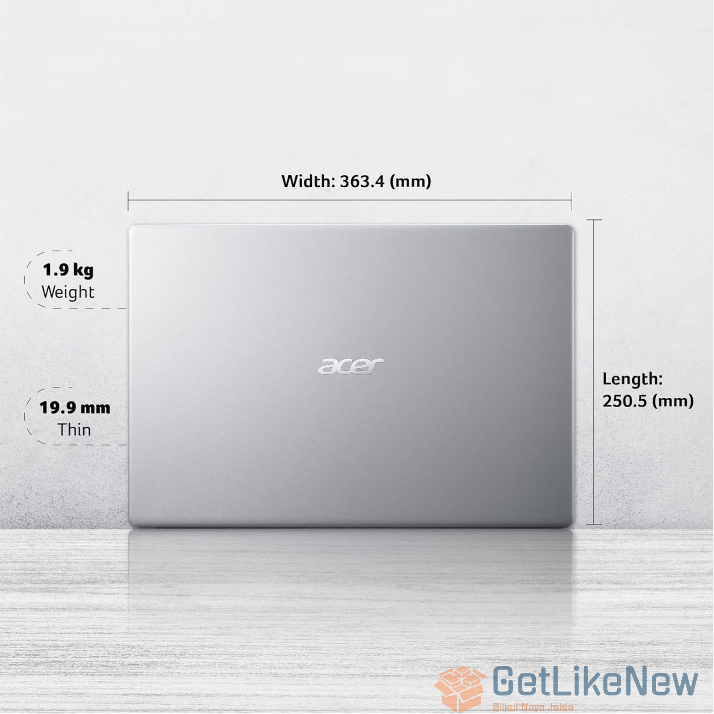 Acer Aspire 3, AMD Ryzen 3 3250U, 8GB RAM, 512GB SSD, 15.6-inch, Windows 11, Pure Silver, 1.9 kg, A315-23 Laptop - Get Like New